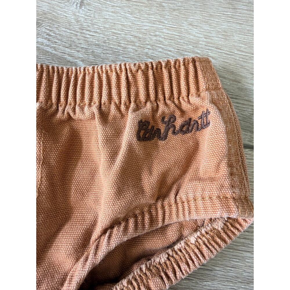 Carhartt Baby Canvas Diaper Cover - 6 Months - Brown - Picture 3 of 5